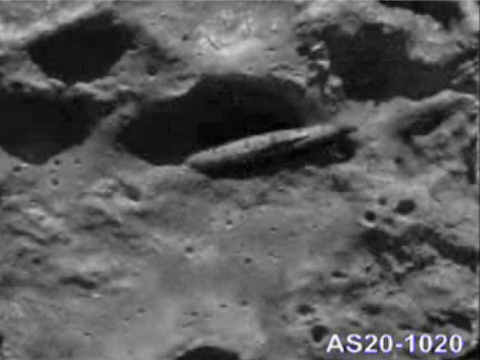 Struttura fotografata dall'Apollo 20 sulla luna