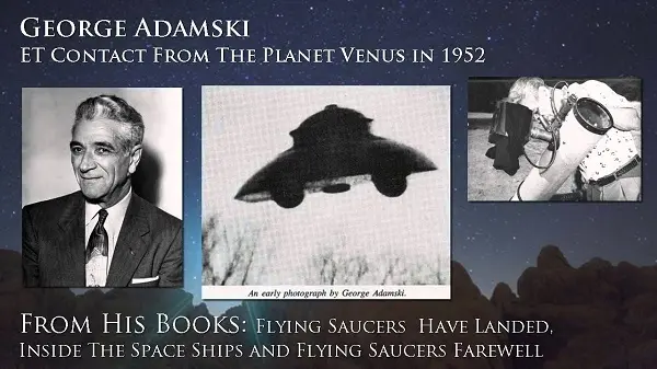 George Adamski in una foto d’epoca