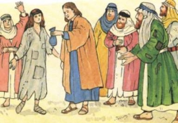 anania e saffira con gli apostoli
