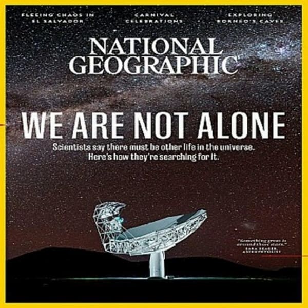 copertina We Are Not Alone National Geographic
