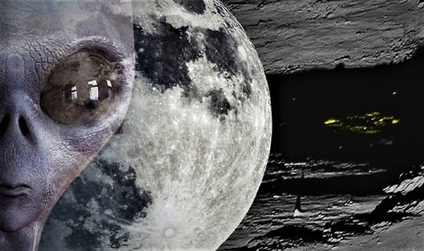 Presunta nave aliena sulla luna