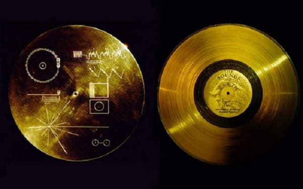 disco d'oro con immagini