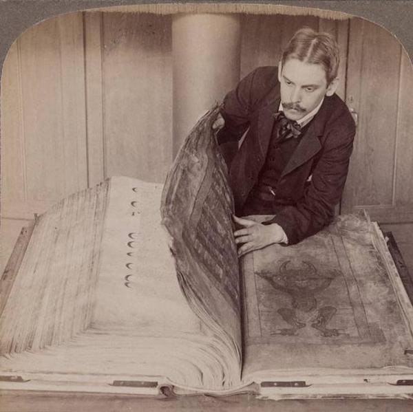 Il Codex Gigas nel 1906