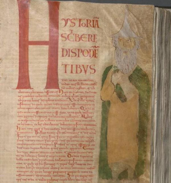 Pagina del Codex Gigas Giuseppe Flavio. 