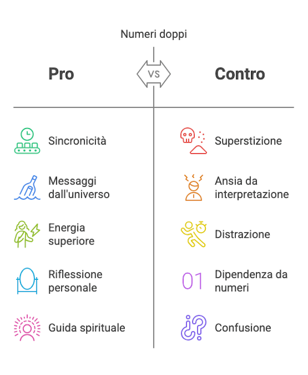 Infografica Numeri doppi 11:11, 22:22, 33:33