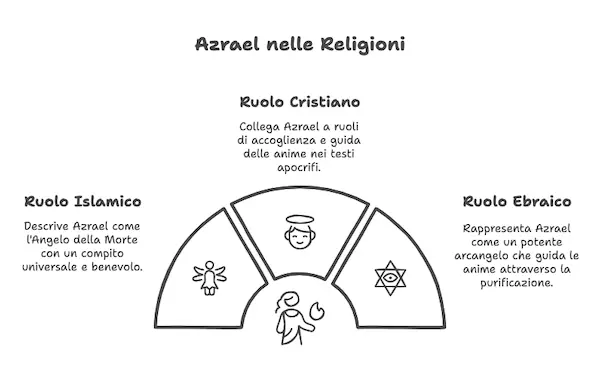 Infografica: il ruolo di Azrael nelle diverse religioni