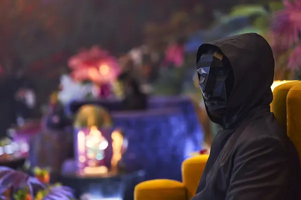 Front Man e la sua maschera in Squid Game 3