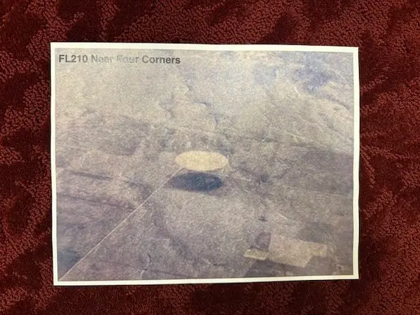 UFO discoide su Four Corners, foto 2021